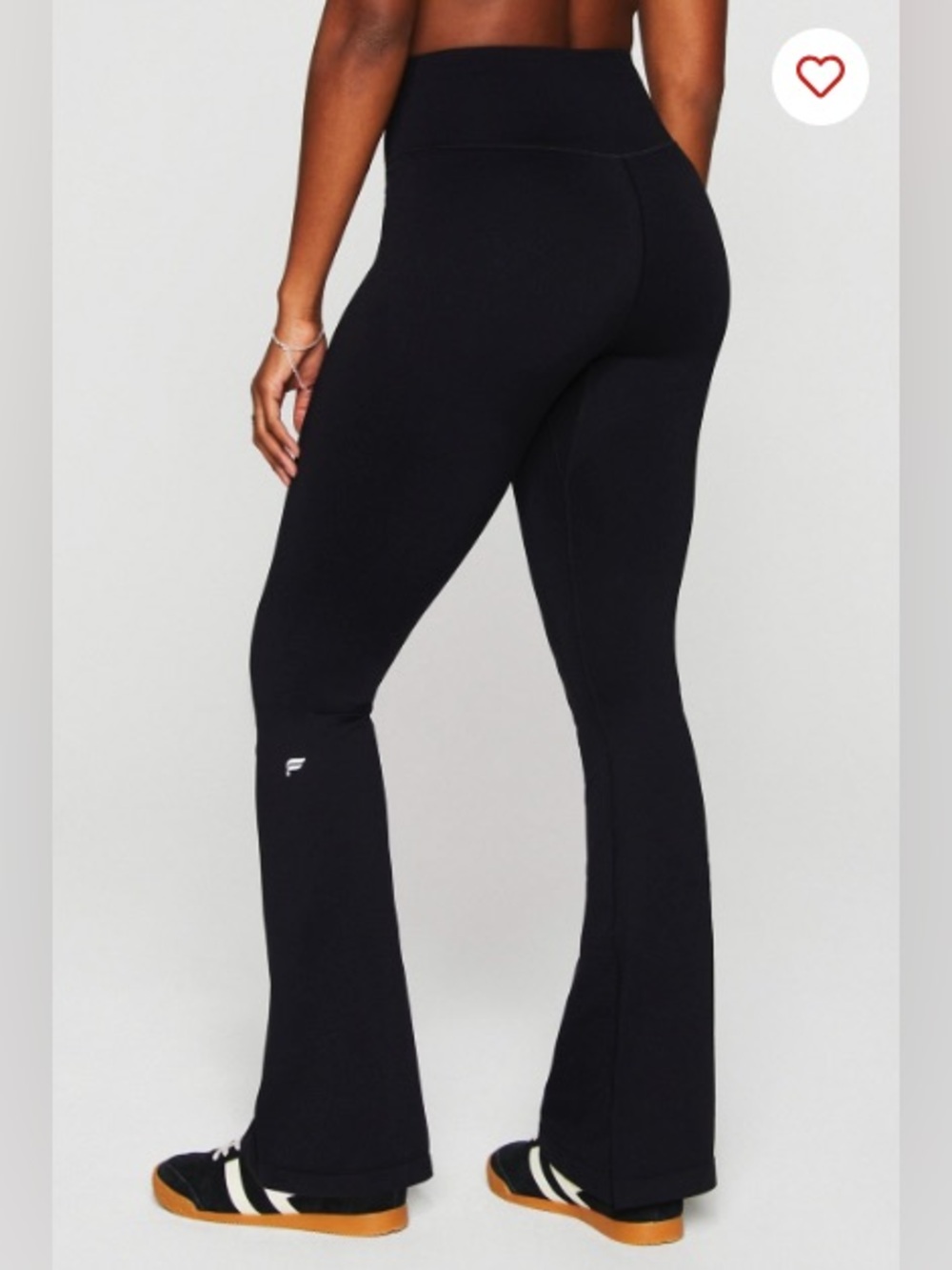 NWT Fabletics Black Sleek Seamless High-Waisted Flare Pant Size Small - Picture 3 of 6